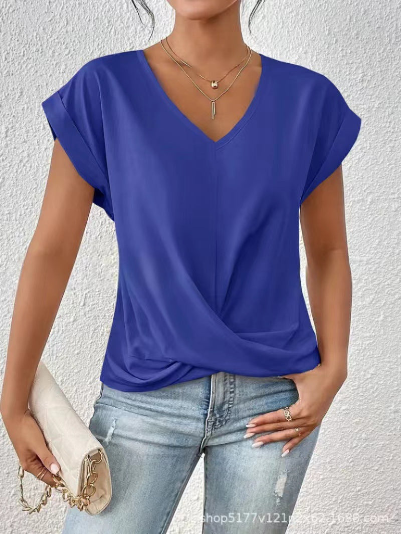 Elegant T-shirt met V-hals voor dames
