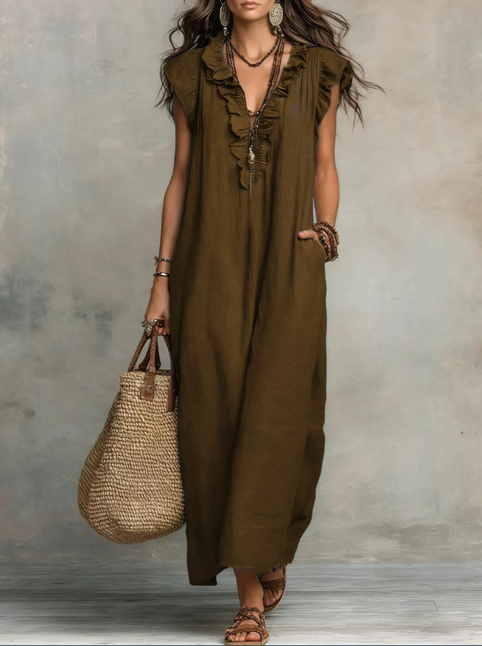 CHIQUE EN VLOEIENDE BOHEMIAN JURK VOOR DAMES
