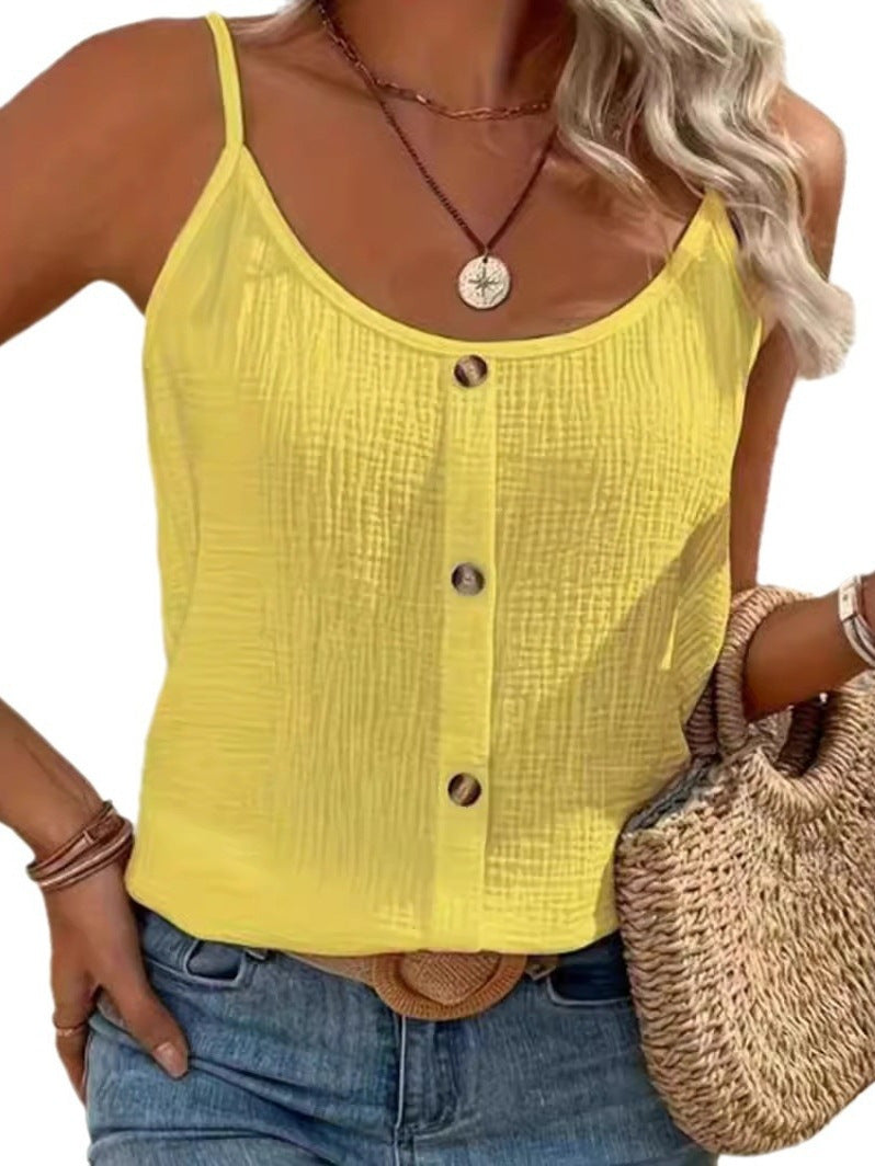 Blouse met fijne schouderbandjes voor vrouwen
