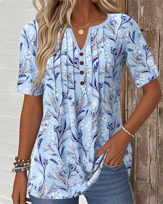 Chique, casual blouse met V-hals voor dames