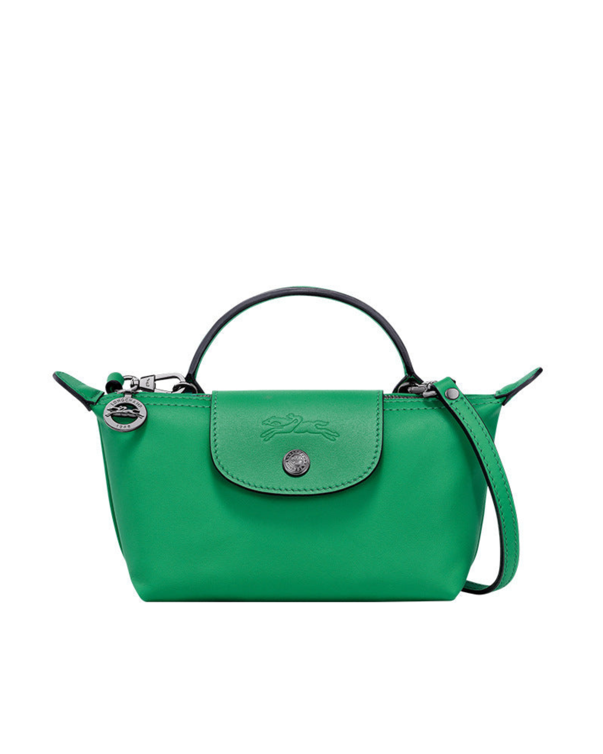 Longchamp Le Pliage Mini Leather Bag – Green