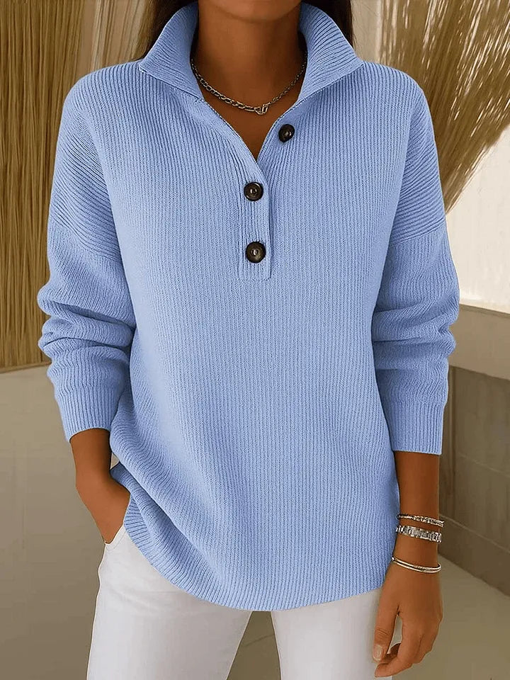 Florence | V-Hals Polo Sweater