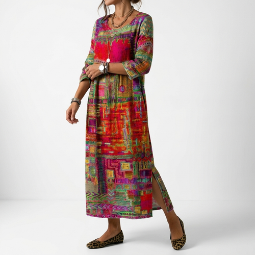BOHEMIAN ARTISTIEKE JURK VOOR DAMES