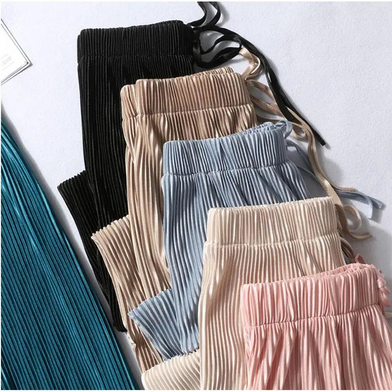 BREDE PANTALON MET PLOOIEN VOOR DAMES