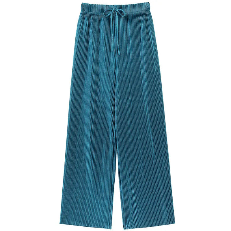 BREDE PANTALON MET PLOOIEN VOOR DAMES