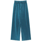 BREDE PANTALON MET PLOOIEN VOOR DAMES