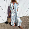 MAXI-JURK MET PRINT VOOR VROUWEN