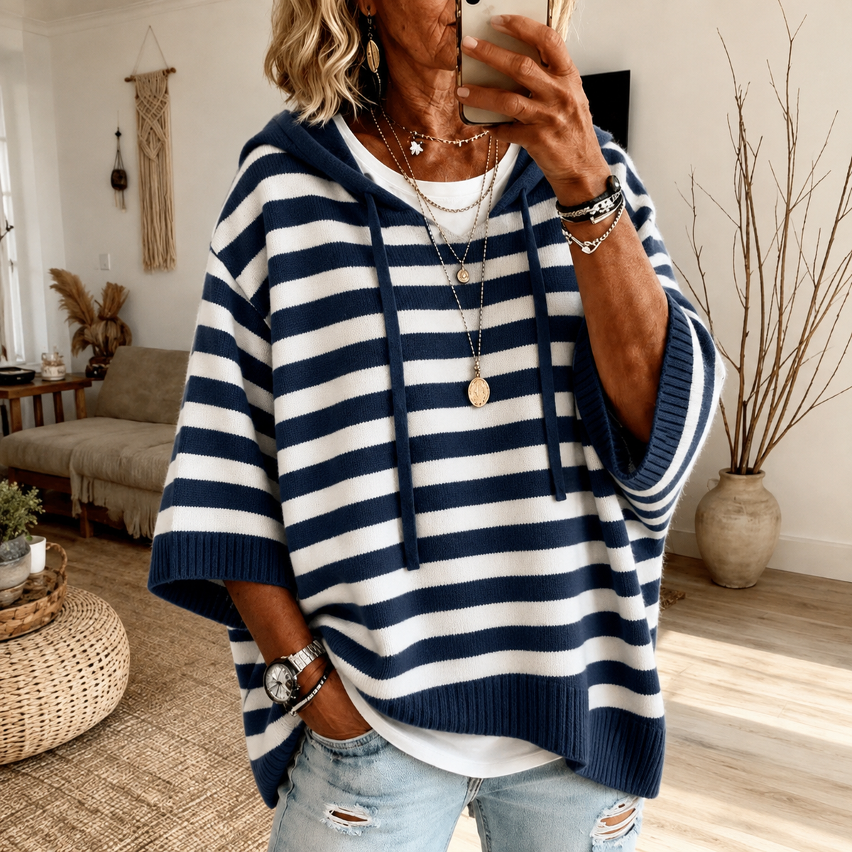 Daphne in marineblauw