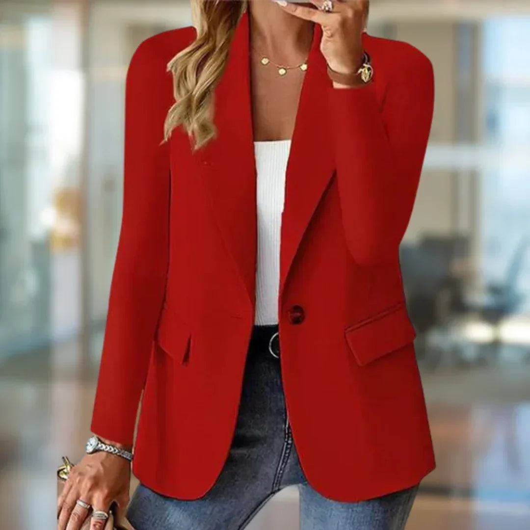 Nette getailleerde blazer in rood