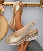 STIJLVOLLE SANDALEN MET SLEEHAK VOOR DAMES
