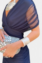 ELEGANTE GEDAPEERDE JURK VOOR VROUWEN