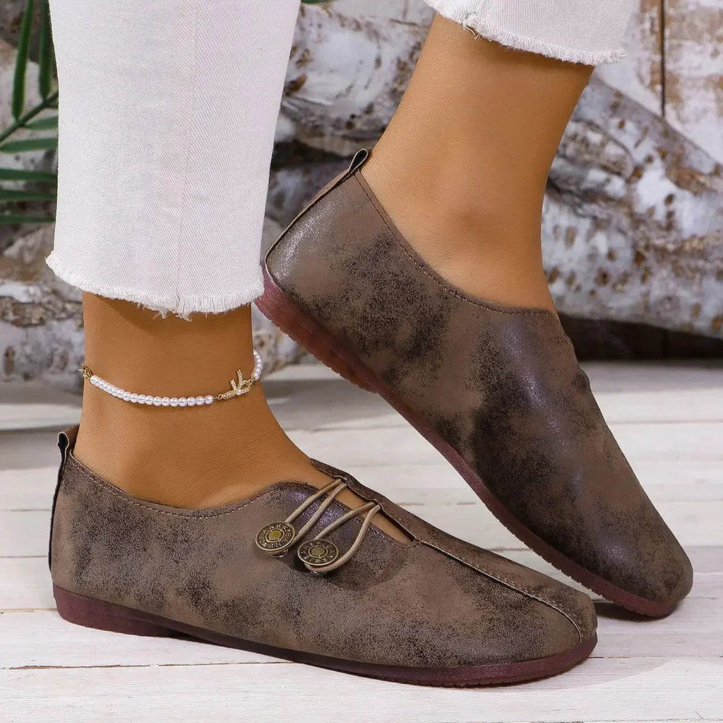 MOCASSINS MET KNOOP VOOR DAMES