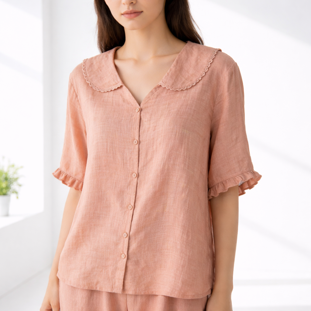 BLOUSE MET PETER PAN-KRAAG VOOR DAMES