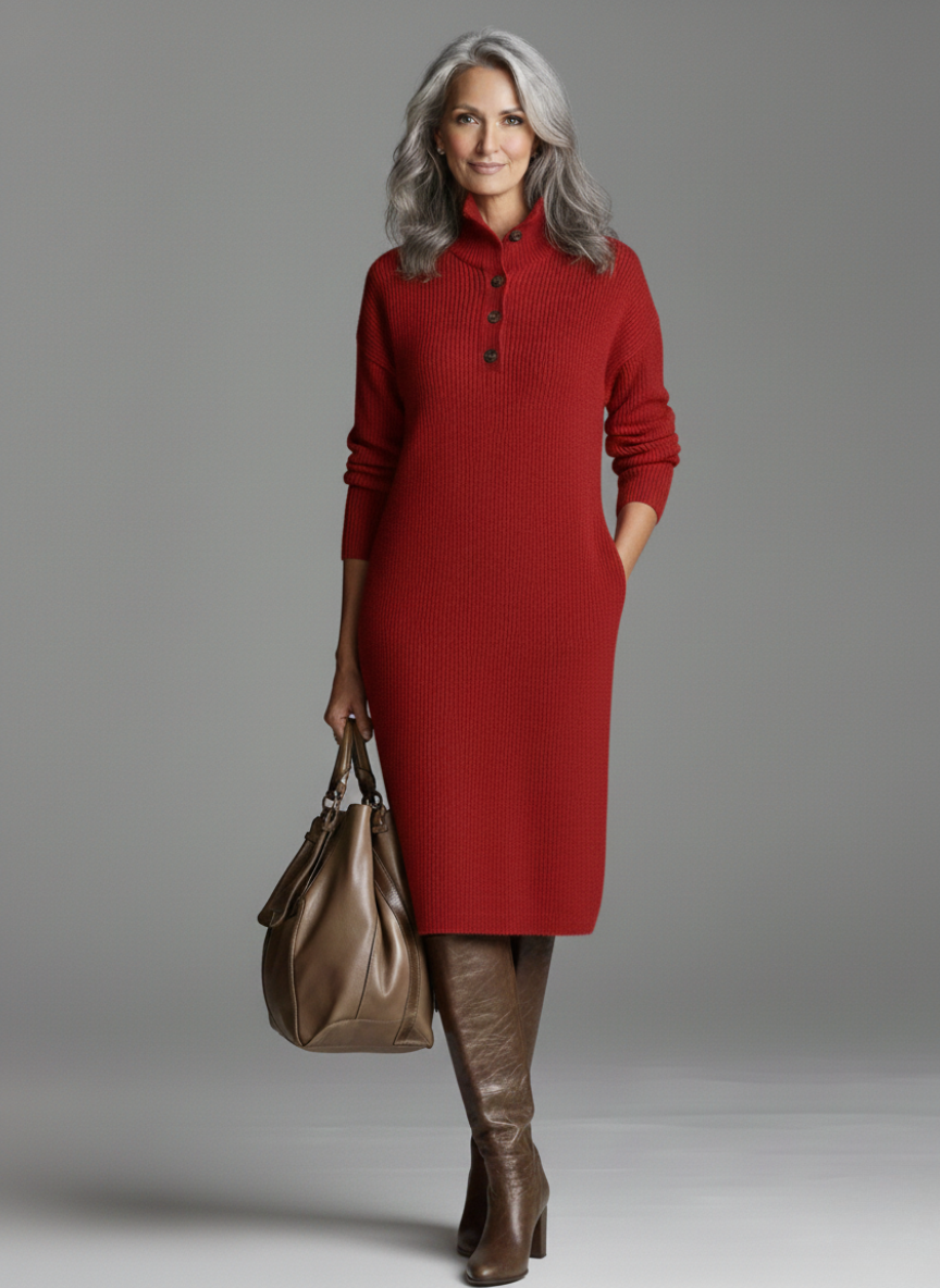 MIDILANGE RIBBELJURK VOOR DAMES