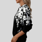 Crimson™ | Bloemenprint Zip Sweatshirt