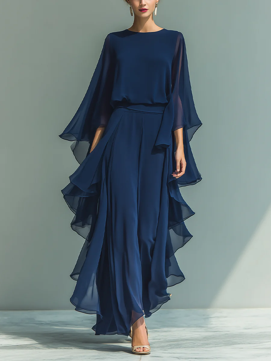 CHIFFON BROEKSET VOOR DAMES