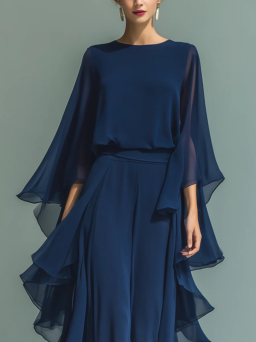 CHIFFON BROEKSET VOOR DAMES