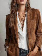 Vintage bruine blazer
