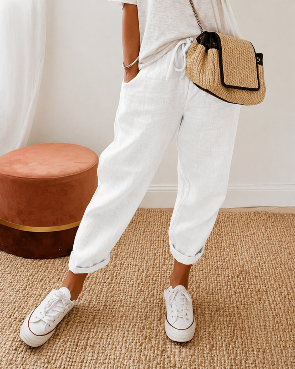 RELAXED LINNEN BROEK VOOR DAMES