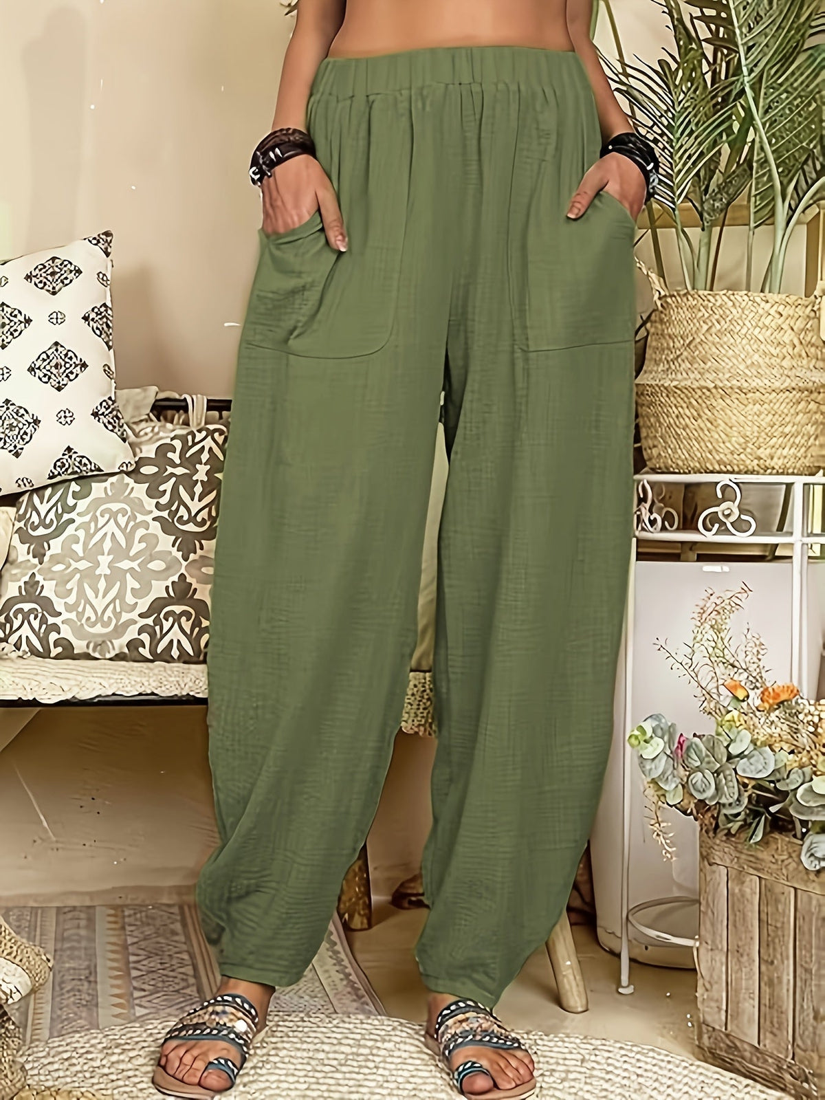 DRAPE DAGELIJKSE BROEK VOOR DAMES