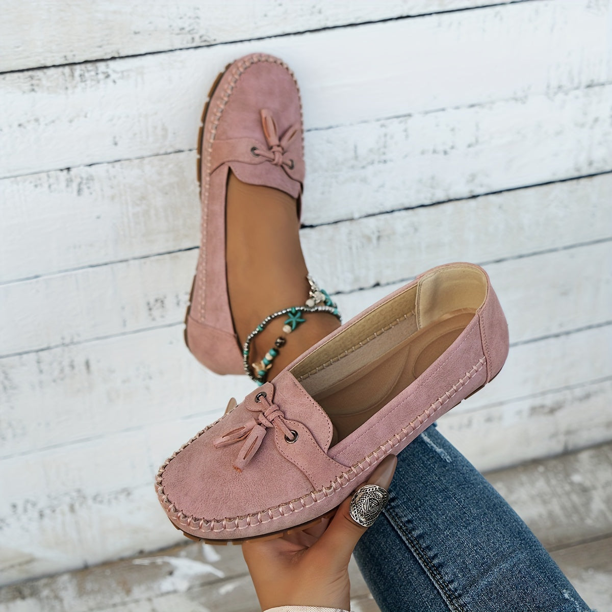 CHIQUE KLASSIEKE MOCASSINS VOOR DAMES
