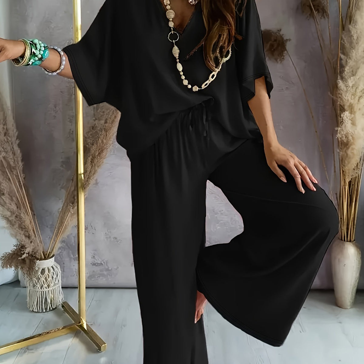 ELEGANTE SET MET V-HALS VOOR DAMES