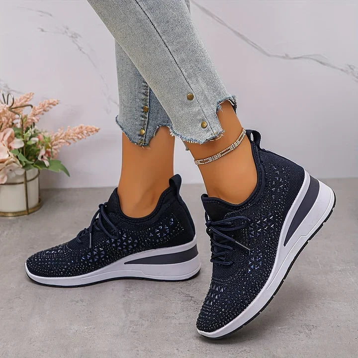 SNEAKERS MET STRASS VOOR VROUWEN