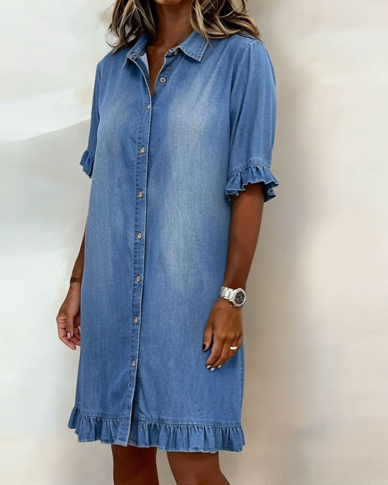 DENIMJURK MET KNOPPEN VOOR VROUWEN
