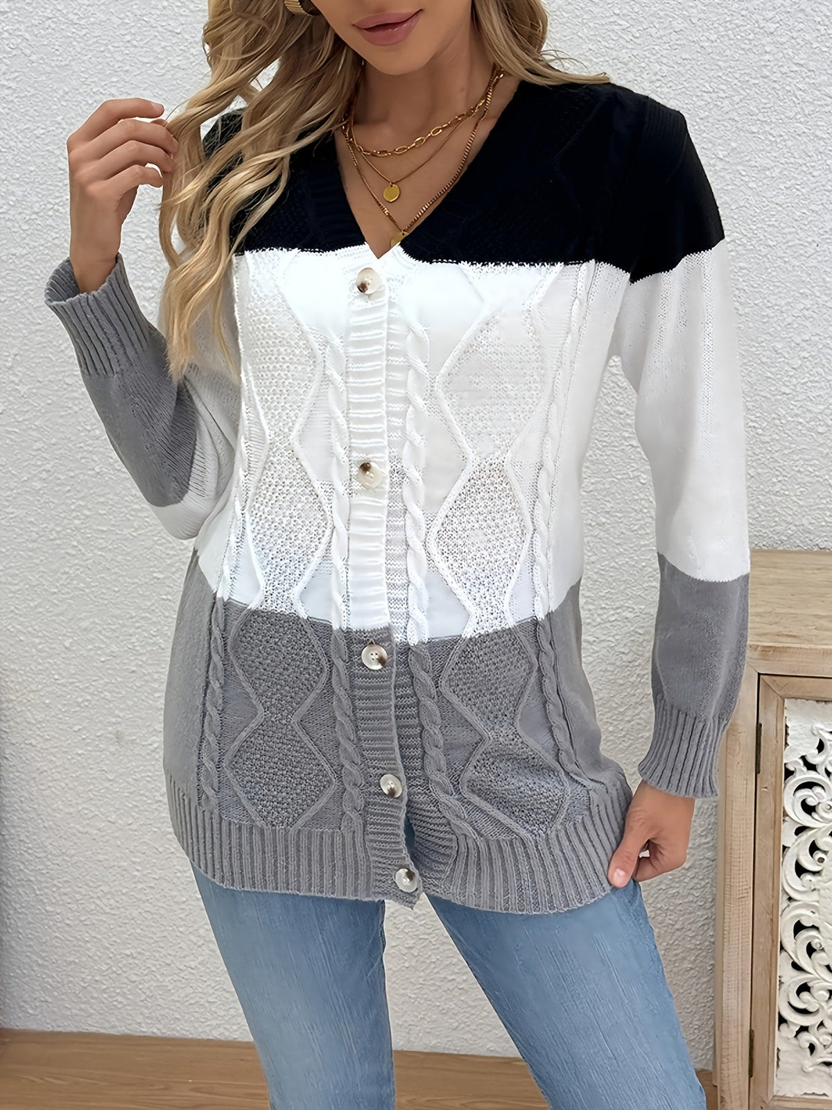 Camille | Gilet met Patchworkprint voor Dames