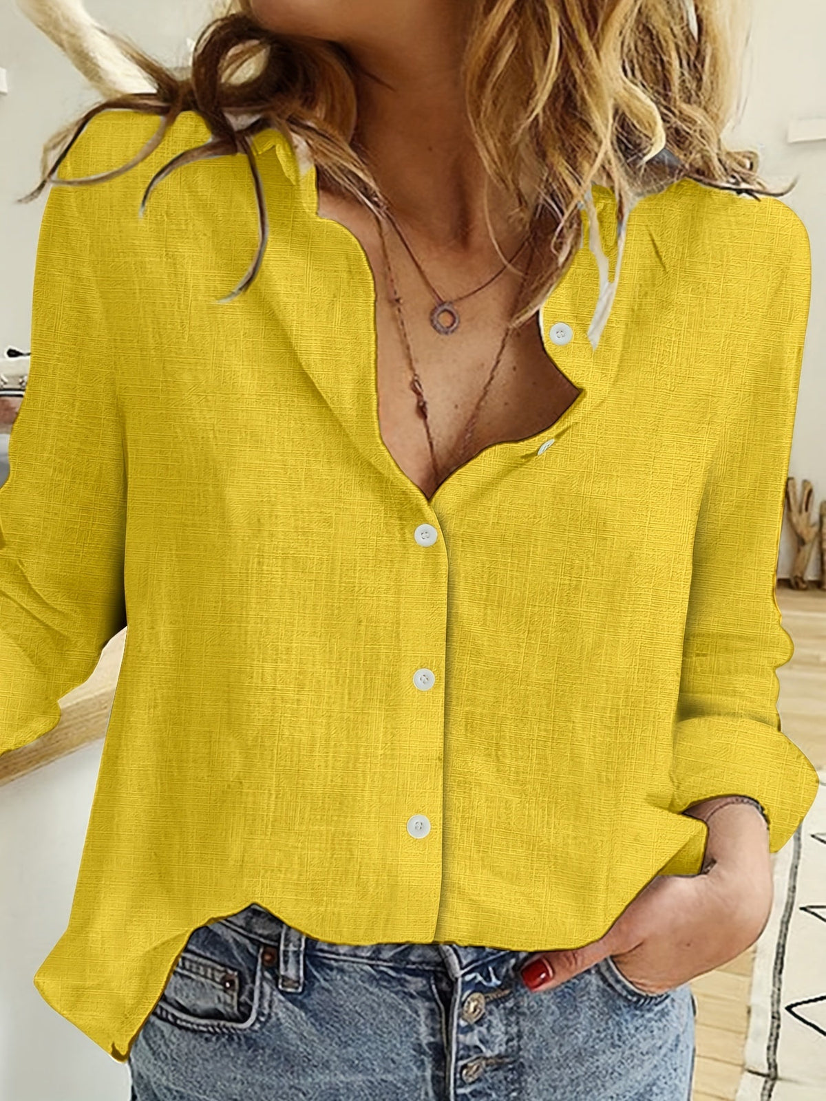 Damesblouse met losse pasvorm