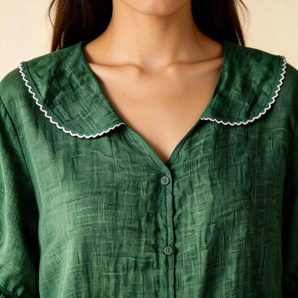 BLOUSE MET PETER PAN-KRAAG VOOR DAMES