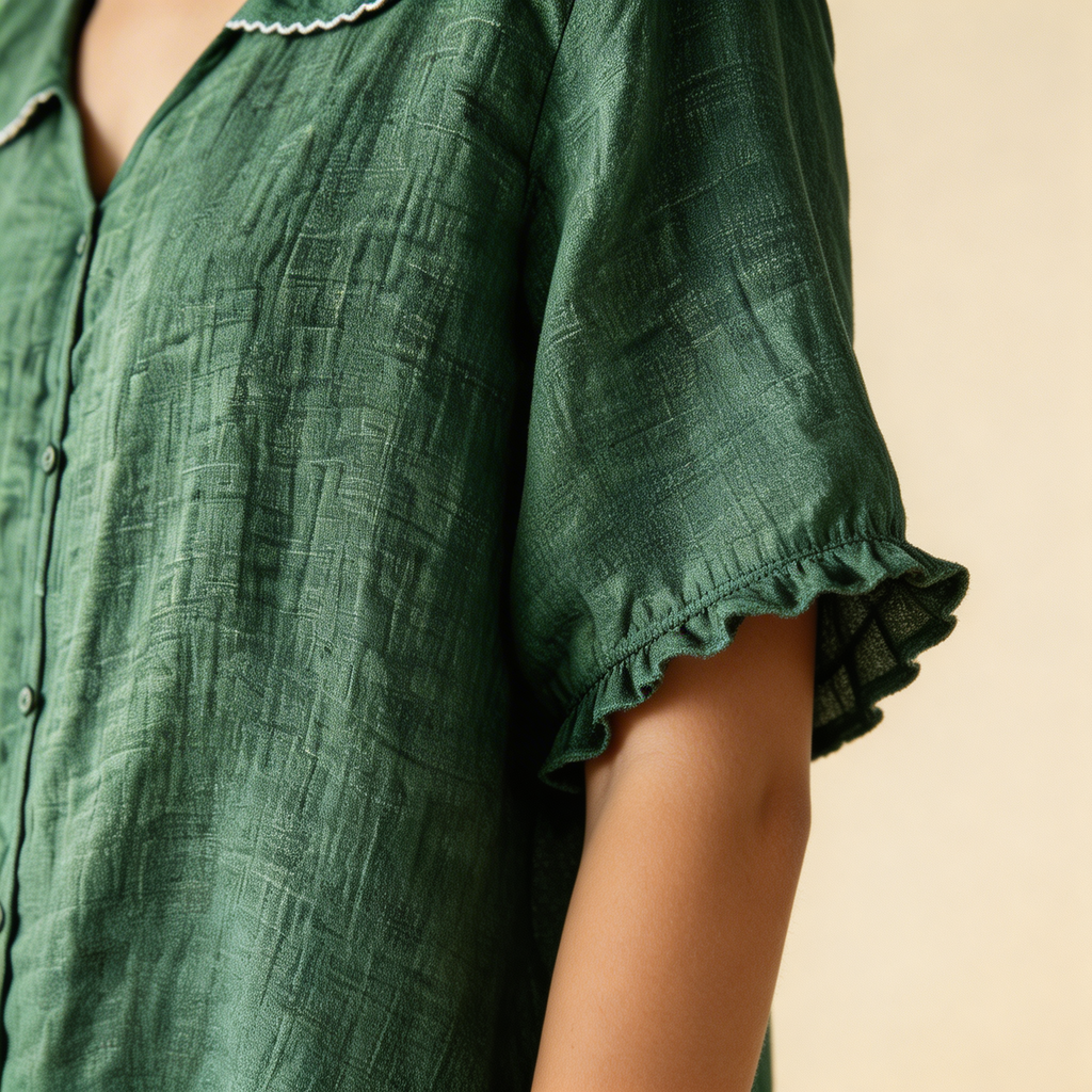 Damesblouse met Peter Pan-kraag