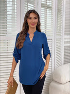Chique alledaagse blouse met boothals voor dames