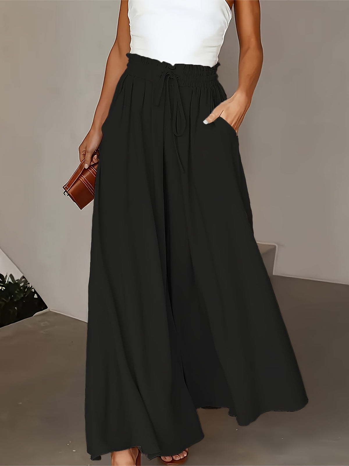 ELEGANTE BROEKEN MET HOGE TAILLE VOOR DAMES
