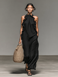 MAXI-JURK MET RUCHES VOOR DAMES