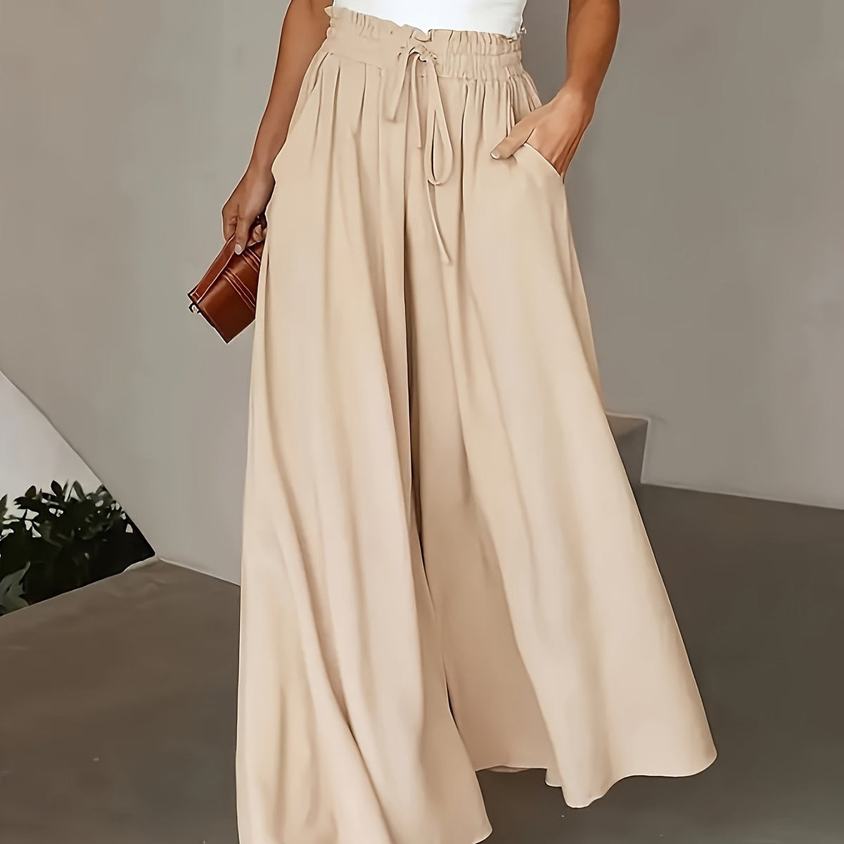 ELEGANTE BROEKEN MET HOGE TAILLE VOOR DAMES