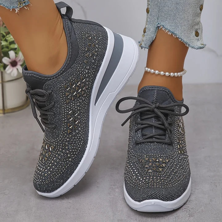 SNEAKERS MET STRASS VOOR VROUWEN