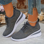 SNEAKERS MET STRASS VOOR VROUWEN