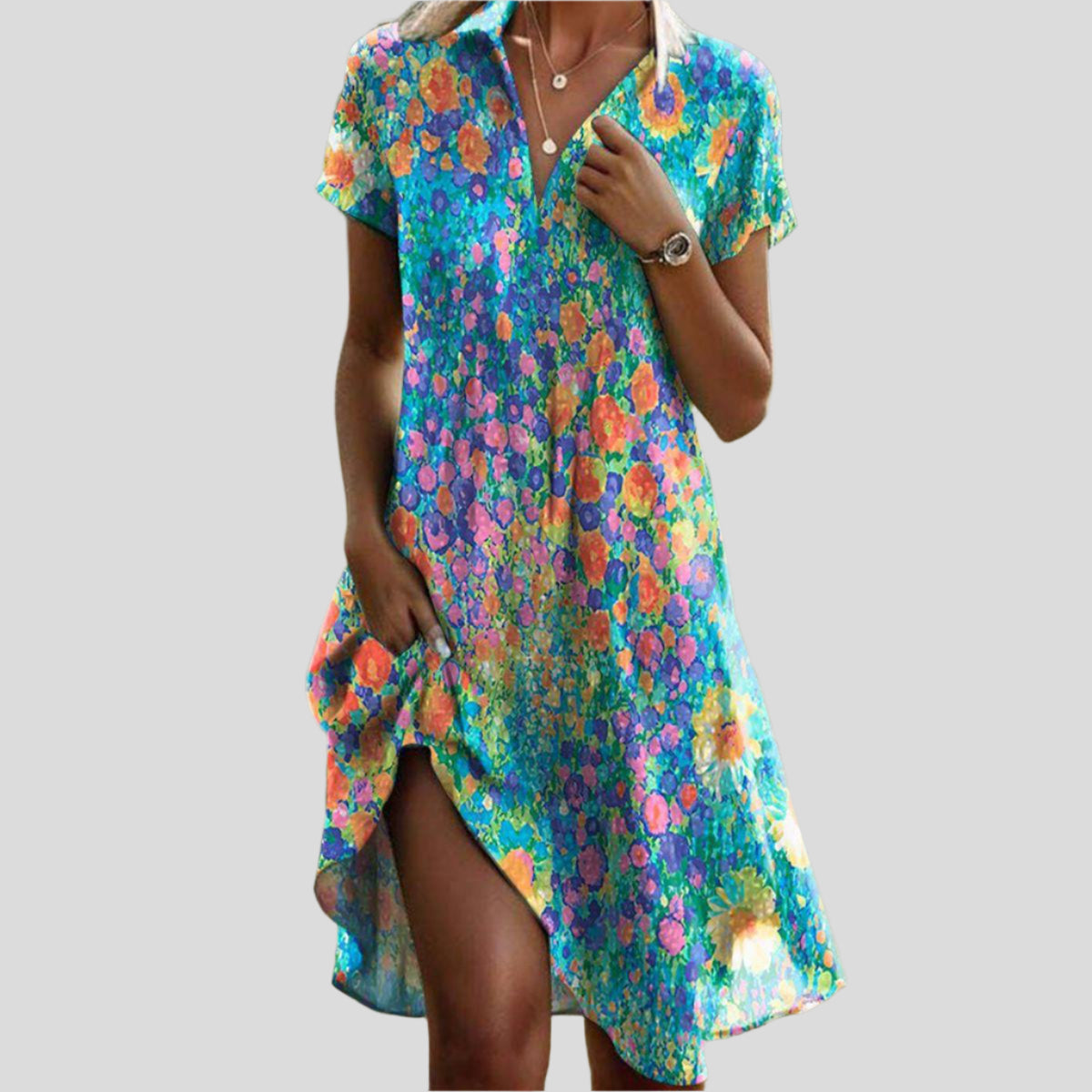 CHIQUE BOHEMIAN JURK VOOR DAMES