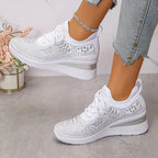 SNEAKERS MET STRASS VOOR VROUWEN