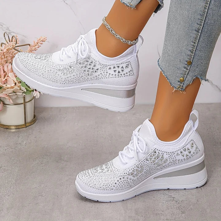 SNEAKERS MET STRASSSTEENTJES VOOR DAMES