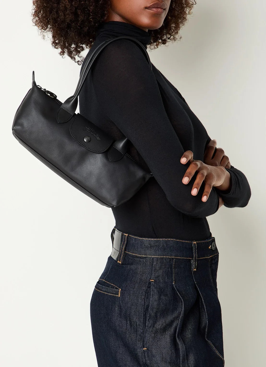 Longchamp Le Pliage Xtra M Shoulder Leather Bag