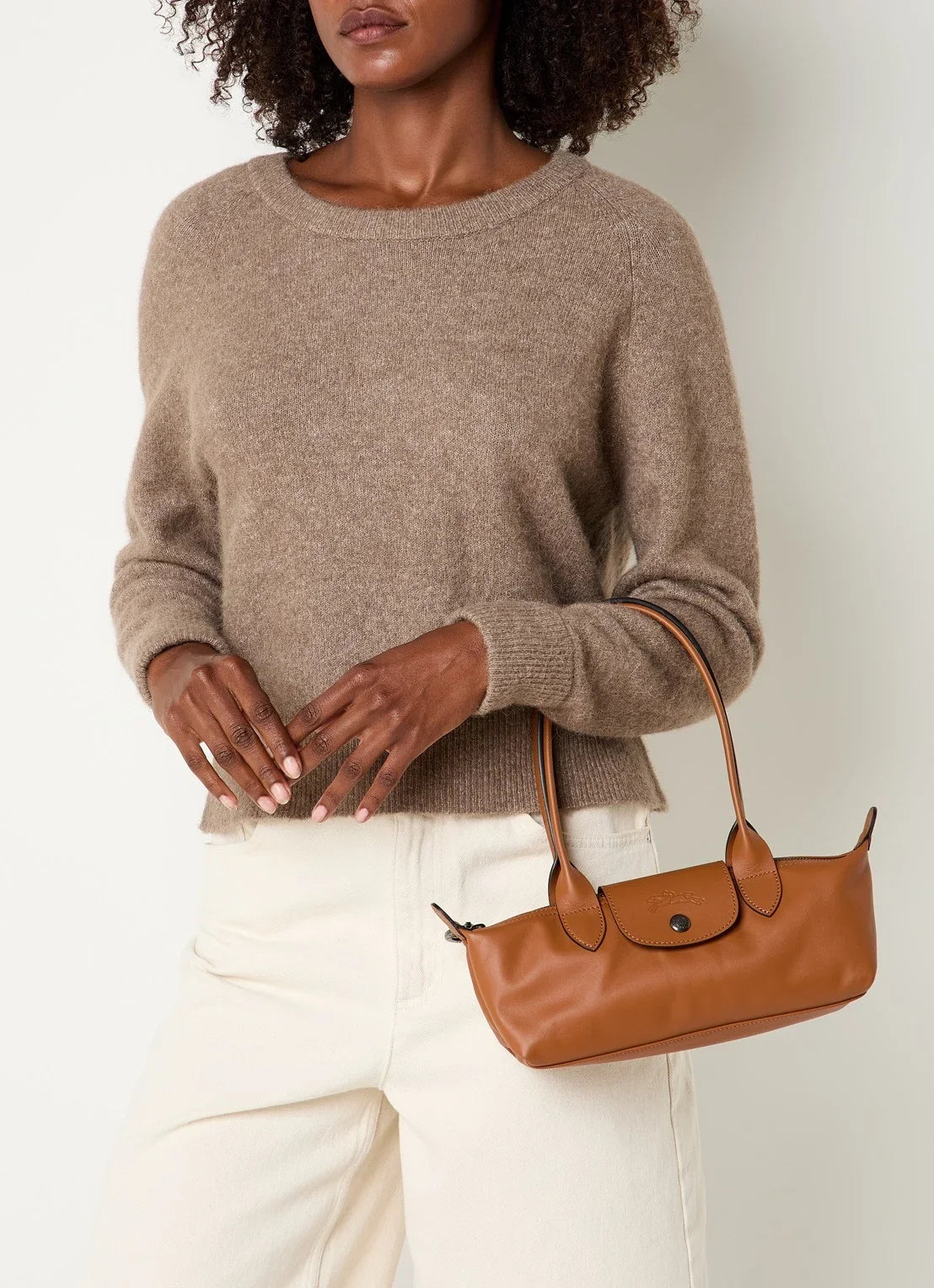 Longchamp Le Pliage Xtra M Shoulder Bag – Cashew