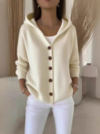 Full Size Button Up Long Sleeve Cardigan Plus Size