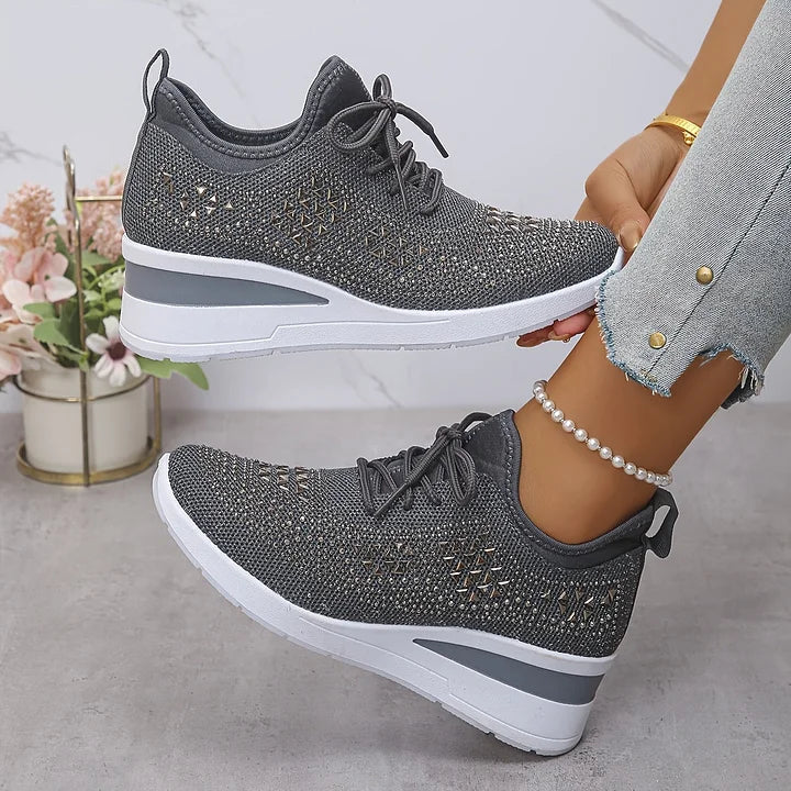 SNEAKERS MET STRASSSTEENTJES VOOR DAMES