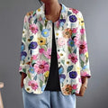 Bloemrijke blazer in bloemenprint