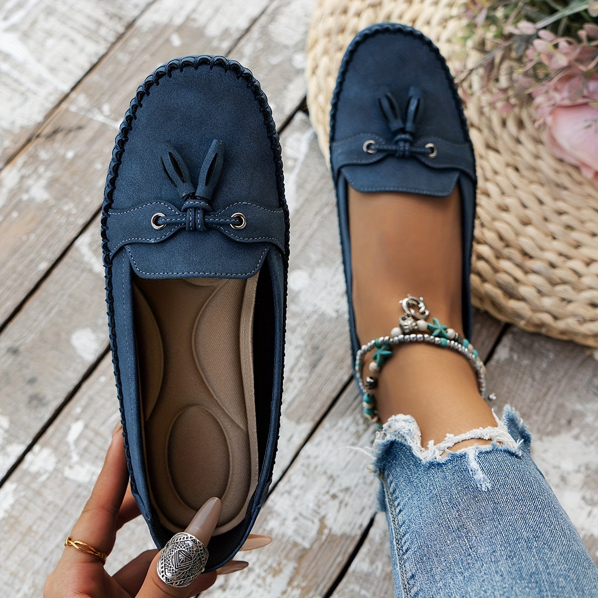 CHIQUE KLASSIEKE MOCASSINS VOOR DAMES