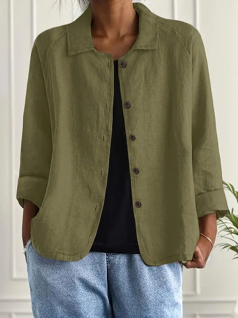 Tijdloos overshirt in olijf
