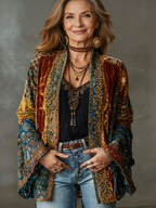 BOHO FLANELEN JAS VOOR DAMES