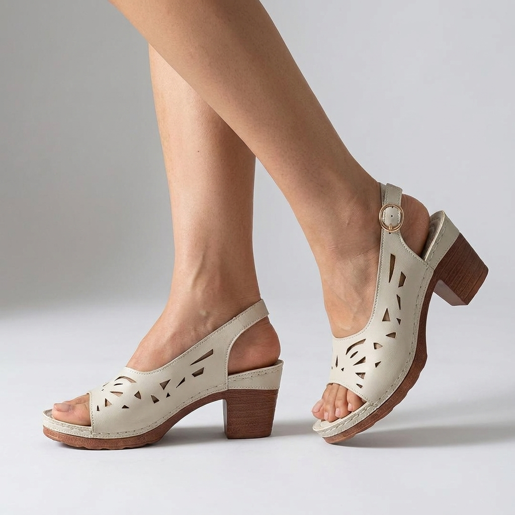 CHIQUE SANDALEN MET SLEEHAK VOOR DAMES